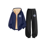 [Thickened и с флисовой подкладкой] mL Звезда Логотип K Темно-синий + ML Звезда Логотип K Черный