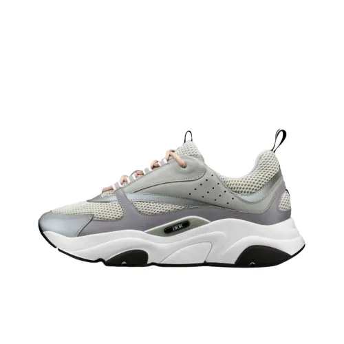 DIOR B22 Устойчивый к истиранию Дышащий Низкий Топ Повседневная обувь Мужская Серый