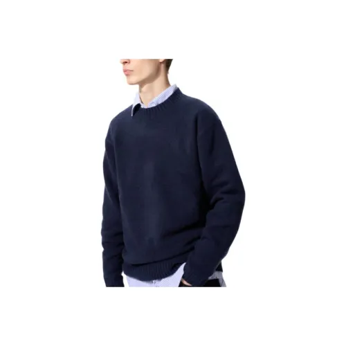 UNIQLO Темно-синие мужские свитеры