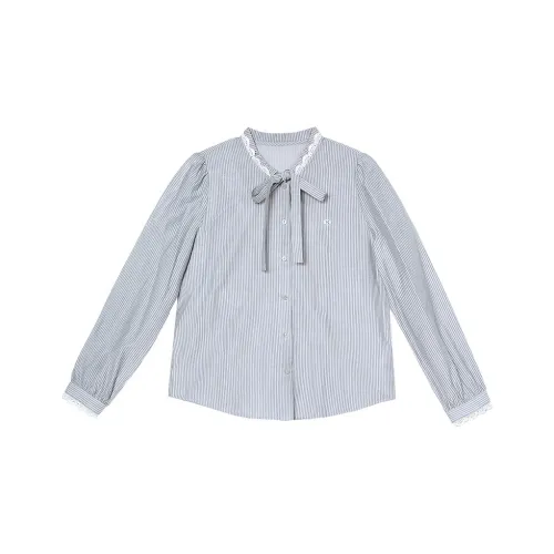 betu Серый Синий Женская Рубашка