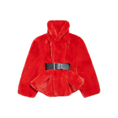 Balenciaga Вельвет Feel Пальто Облегающий крой Женские