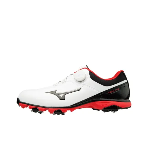 Mizuno NEXLITE 005 Golf Shoes White Black Unisex Мицубиси NEXLITE 005 Обувь для гольфа Белый Черный Унисекс