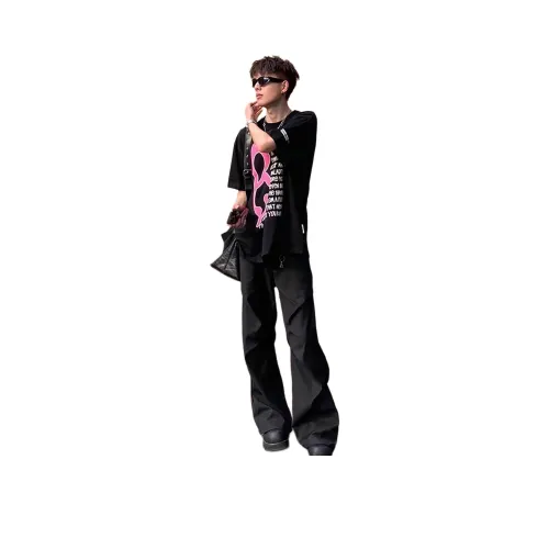 BEAR UNION Черные Унисекс Костюмные Штаны