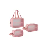 Розовый комплект из трех предметов (большой, средний, маленький)