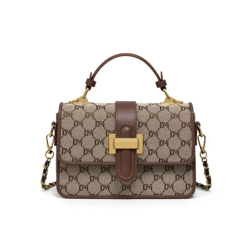 VINEY Ткань Сумка Стандартная Женская Кофейного цвета