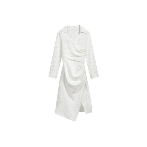 ETSE Длинное платье с длинными рукавами женское