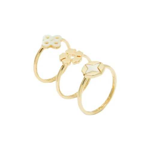 Tory Burch Кольца из латуни с покрытием из 18-каратного золота женские золотые