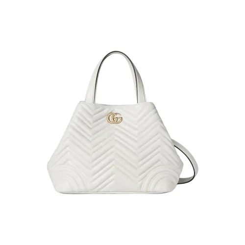 GUCCI GG Marmont Овчина Тоут Сумка Сумка для покупок Сумка среднего размера Women's White