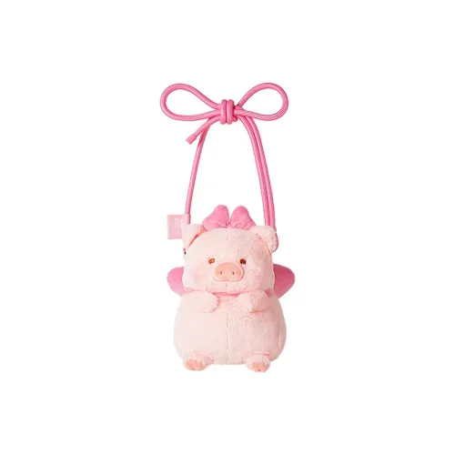 M G SHOP LuLu Pig Коллаборация Полиэстер Сумка через плечо Женская Розовая