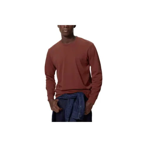 UNIQLO Коричневый Мужской T-рубашки