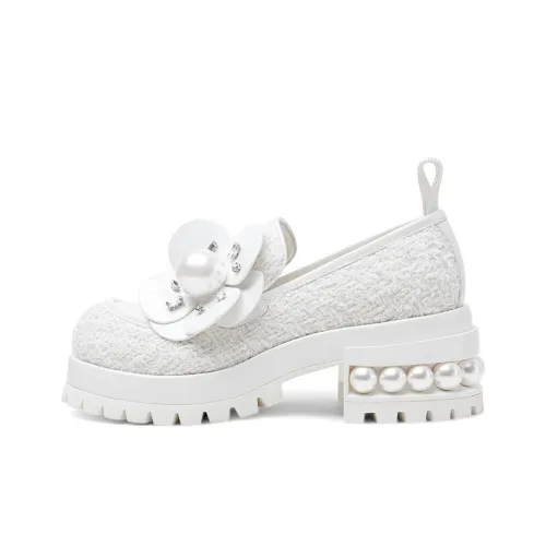 Hoov Лоферы Камелия Белый Женский