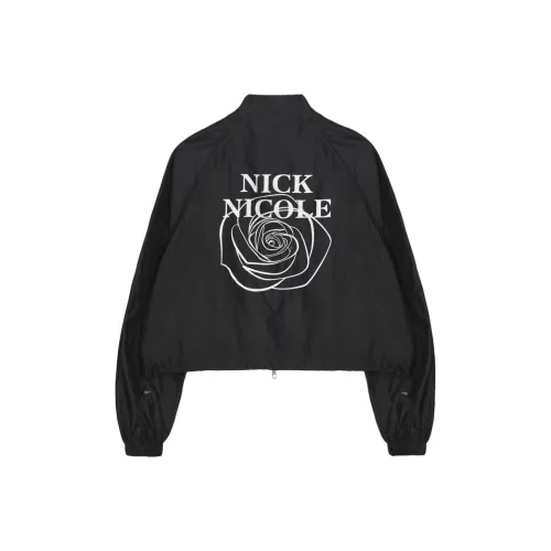 Nick Nicole FW25 Розовый Nicole Groovy Crop JUMPER_Черный Куртки Пальто Женские