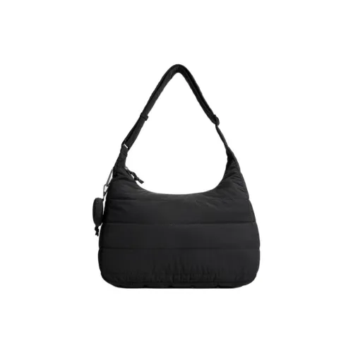 ZARA Nylon Плечевая сумка Стандартная Унисекс Черная