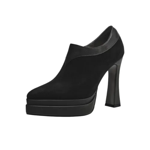 Wuji Винтаж Водонепроницаемые ботильоны на платформе для маленьких фигур женские