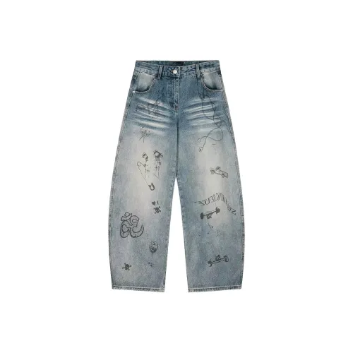 UPWARD LAB Весна-осень Одежда Джинсы Модный бренд Роскошная уличная мода Дизайн Cleanfit Шаровары Мужской