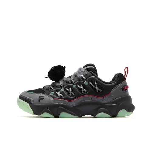 FILA FUSION WATERBEAR X HALLOWEEN Bear Paw Shoes Halloween Низкие кроссовки для баскетбола Мужские Черные Серые