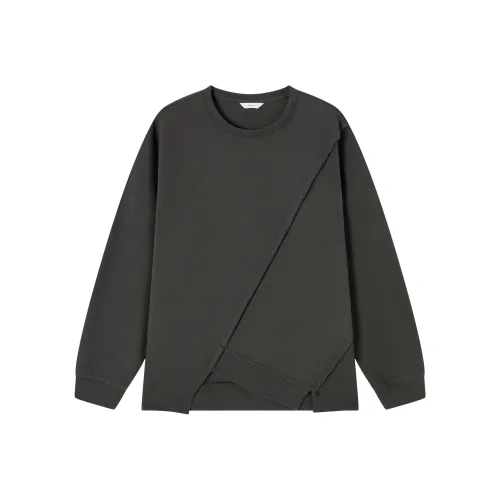 RIVER STONE Зеленый Серый Унисекс Свитшоты