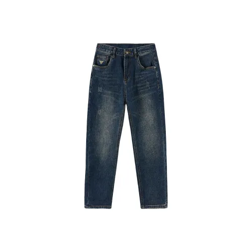 Jeep Deep Винтажные синие унисекс джинсы