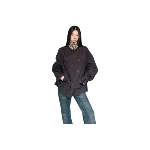 JOPPTI Темно-серый женский тренч