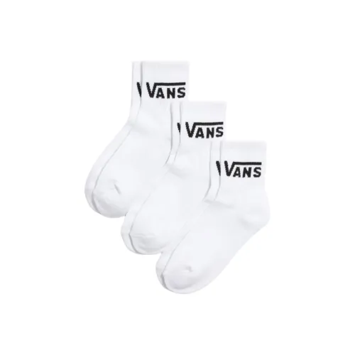 Vans 1 Pack White Kids Socks Ванс 1 Пачка Белые Детские Носки