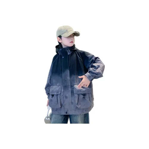 ЮЙЧЖАОЛИНЬ Градиентный серый Школьный возраст Куртки