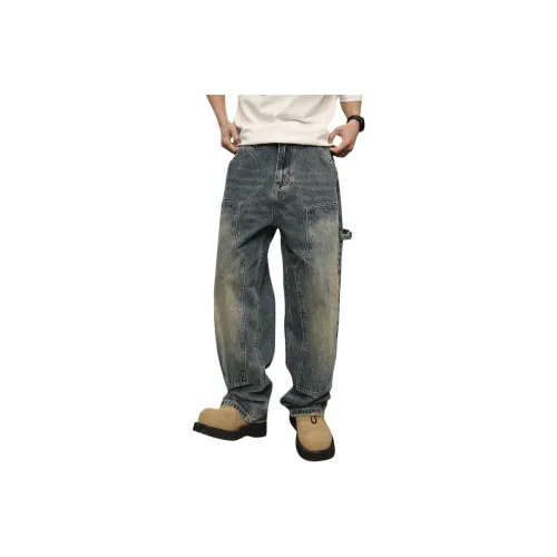 NRXX Blue Unisex Jeans NRXX Синий Унисекс Джинсы