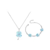 Синий, кошачий глаз, четырехлистный клевер, одежда, наборы