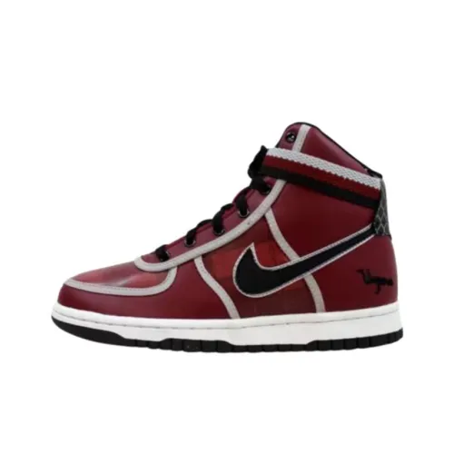 Nike Vandal High Амортизация Износостойкий Высокий Топ Детские Скейтбординги Красный Черный Подростки