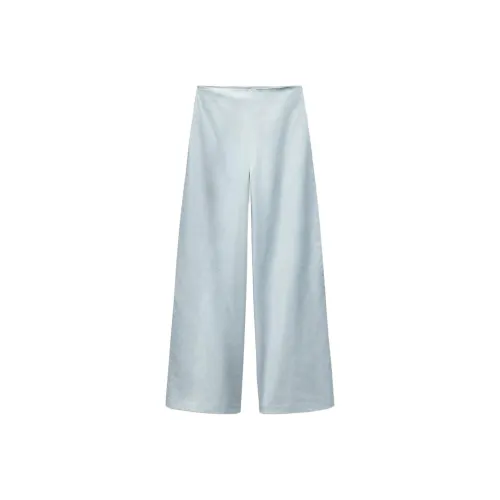 ZARA Серый Синий Женские Повседневные Штаны