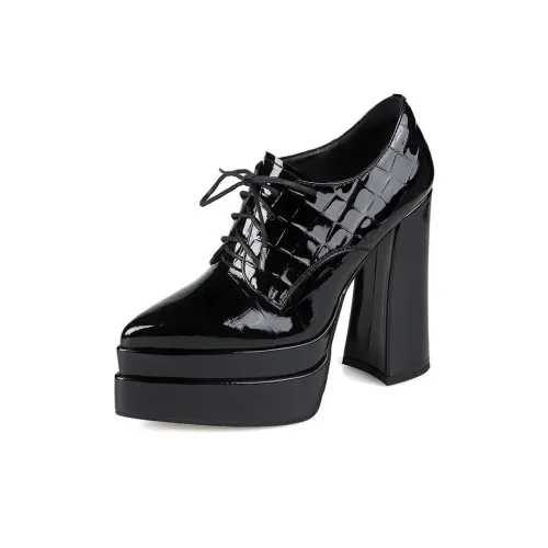 Wuji Платформа Deep Палец Обувь без подкладки Женские