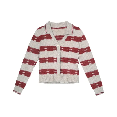 Betu Hundred Piece Винтаж Полосы Пуловер Обычный Весна-осень Женские