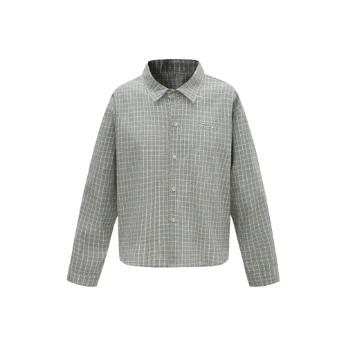 REMEFIT Серая рубашка в клетку унисекс
