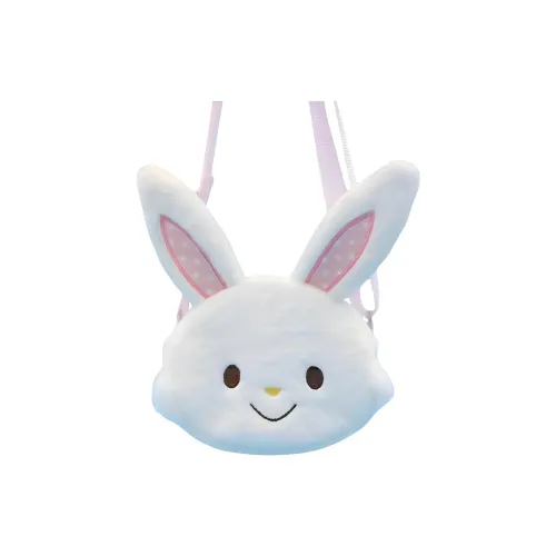 E Strong Sanrio Three Little Piglets Совместный бренд Санрио Короткий плюшевый рюкзак через плечо Стандартный Унисекс Белый