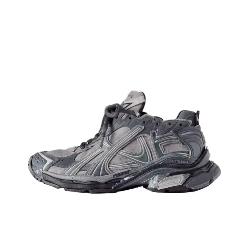 Balenciaga Runner MID Топ Толстая подошва Кроссовки Мужские Серые