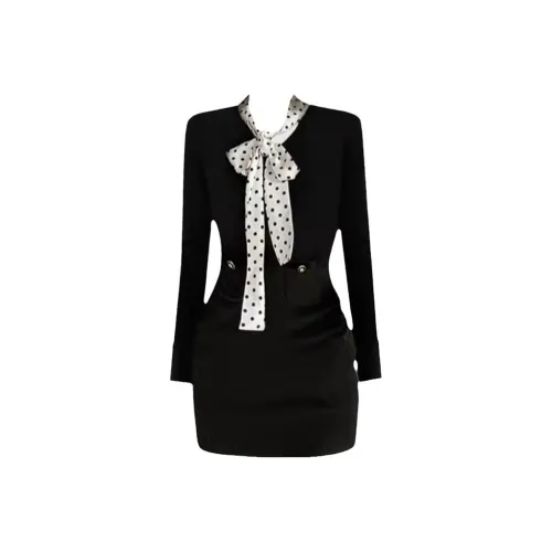 BVODE Длинное платье с длинными рукавами женское