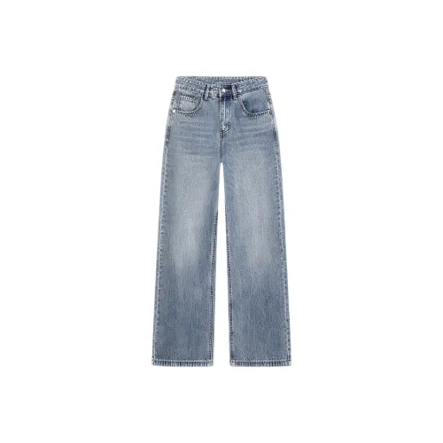 LOUGHNEA [Джинсы] Выстиранный Синий Мужские Джинсы