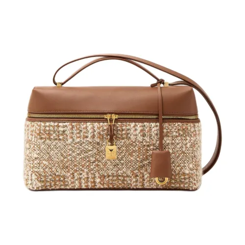 Loro Piana Extra Bag Шерсть Сумка на плечо Женские Hickory Nuts Угольно-серый