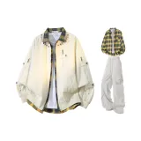 Бежевый+Желтый Рубашка+Светло-Серые Штаны