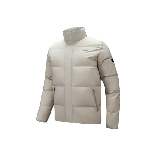 ANTA Running Collection Пуховик Мужской Пшеница с текстурой Серый