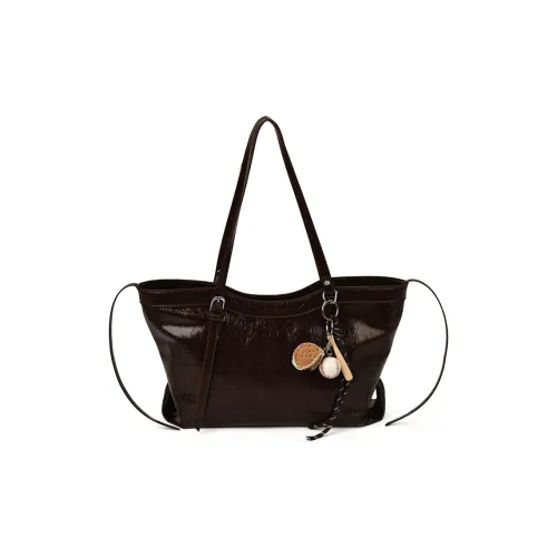 Champion Cub ПУ (полиуретан) Сумка через плечо Стандартная Женская Кофейно-коричневый Белый Черный