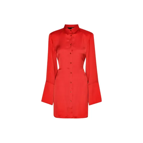 Rotate Длинное Платье с Длинными Рукавами Женское