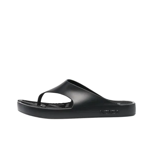 KENZO Пластиковая подошва Тихий Шлепанцы Женские Черный