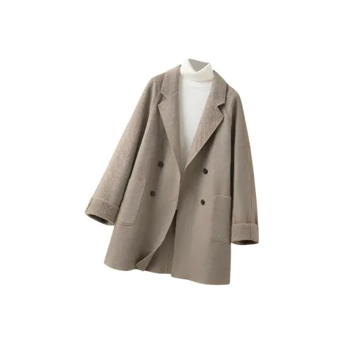 SECFLY OFFICIAL Хаки Женское Пальто