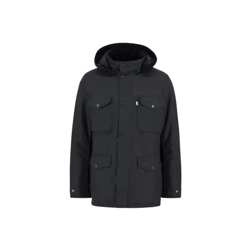 BARBOUR Мужская морская синяя пуховая куртка