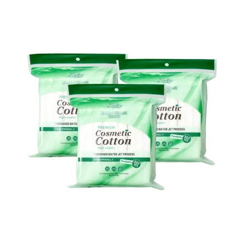 LMLTOP 222 Шт Удаление макияжа Эксклюзивные влажные салфетки для лица Двойная сторона для сухого и влажного использования Макияж хлопок