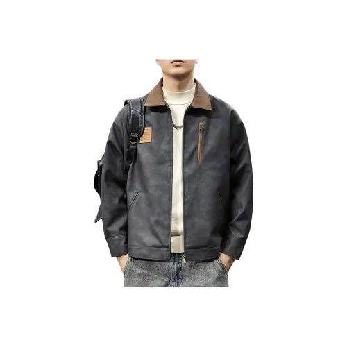 OGQG Мужские кожаные куртки