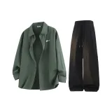 Армейский зеленый + черный [наборы одежды]