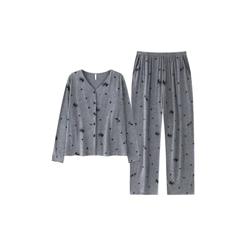 BEIYINA Серый Женский Пижамный Комплект