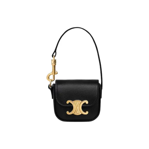 CELINE Телячья кожа Монетница Стандартная Женская Черная