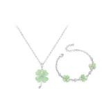 Зеленая кошка Eye Четырехлистный клевер Комплект одежды